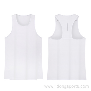 2021 Men Fitness sleeveless shirt Male mesh breathable